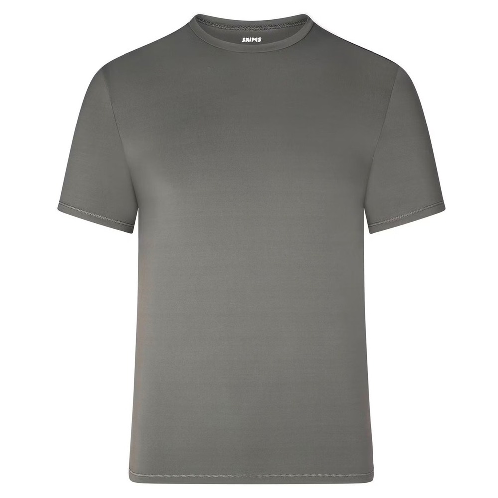 SKIMS Sport Mens Slim T-Shirt Gunmetal Gray TP-TSH-5342M Large NWT